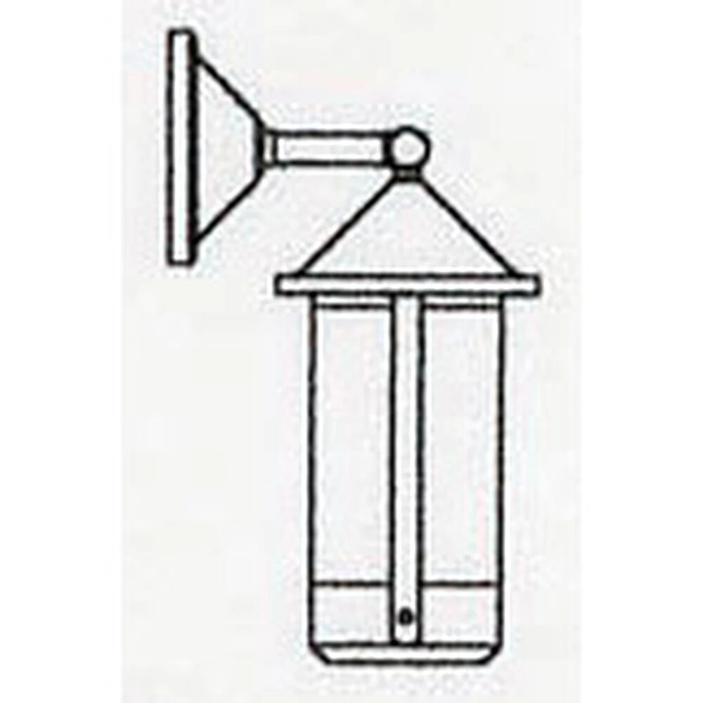 Berkeley 1 Light 14 Inch Nickel Outdoor Wall Mount In Off White