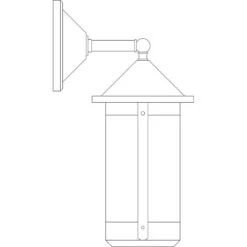 Berkeley 1 Light 7 Inch Graphite Wall Mount Wall Light