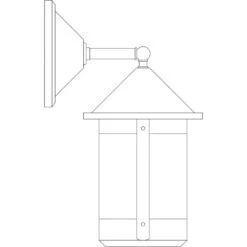 Berkeley 1 Light 8 Inch Graphite Wall Mount Wall Light