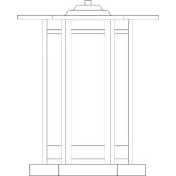 Etoile 1 Light 10.88 Inch Post Light & Accessory