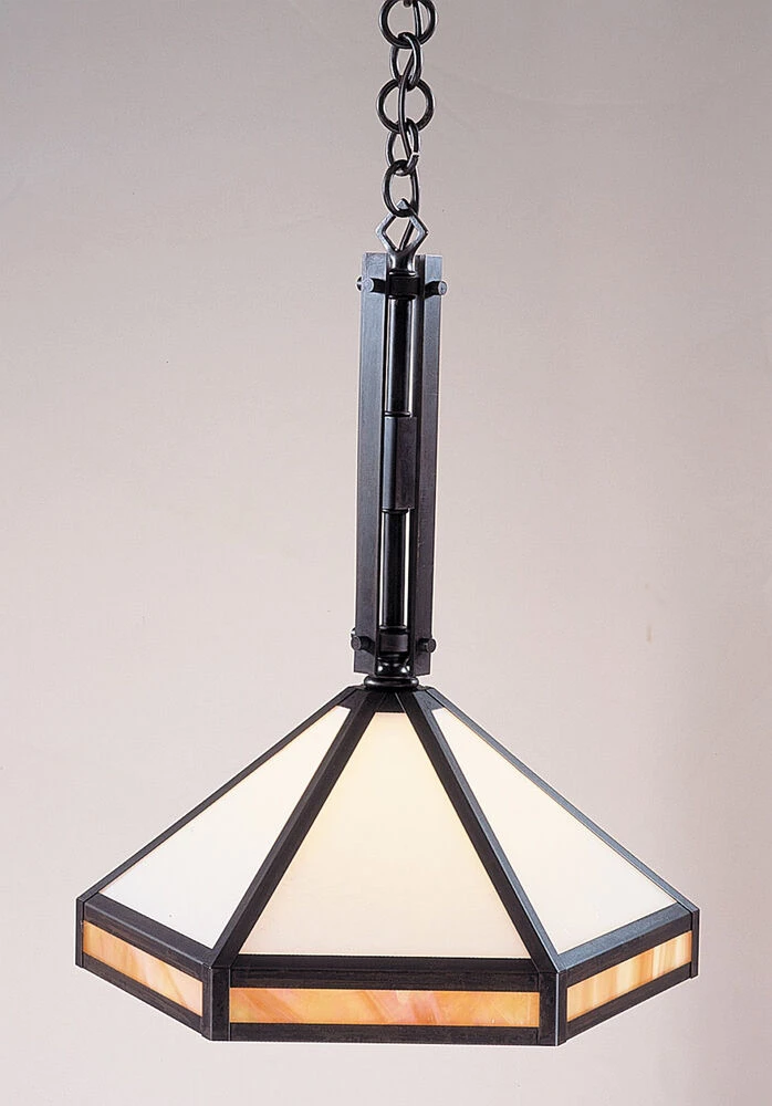 Etoile 1 Light 14 Inch Bronze Pendant Ceiling Light In Gold White Iridescent And White Opalescent Combination