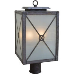 Exeter 2 Light 9.00 Inch Post Light & Accessory