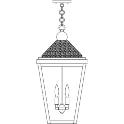 Lancaster 2 Light 12.00 Inch Outdoor Pendant/Chandelier