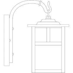 Mission 1 Light 4.88 Inch Outdoor Wall Light