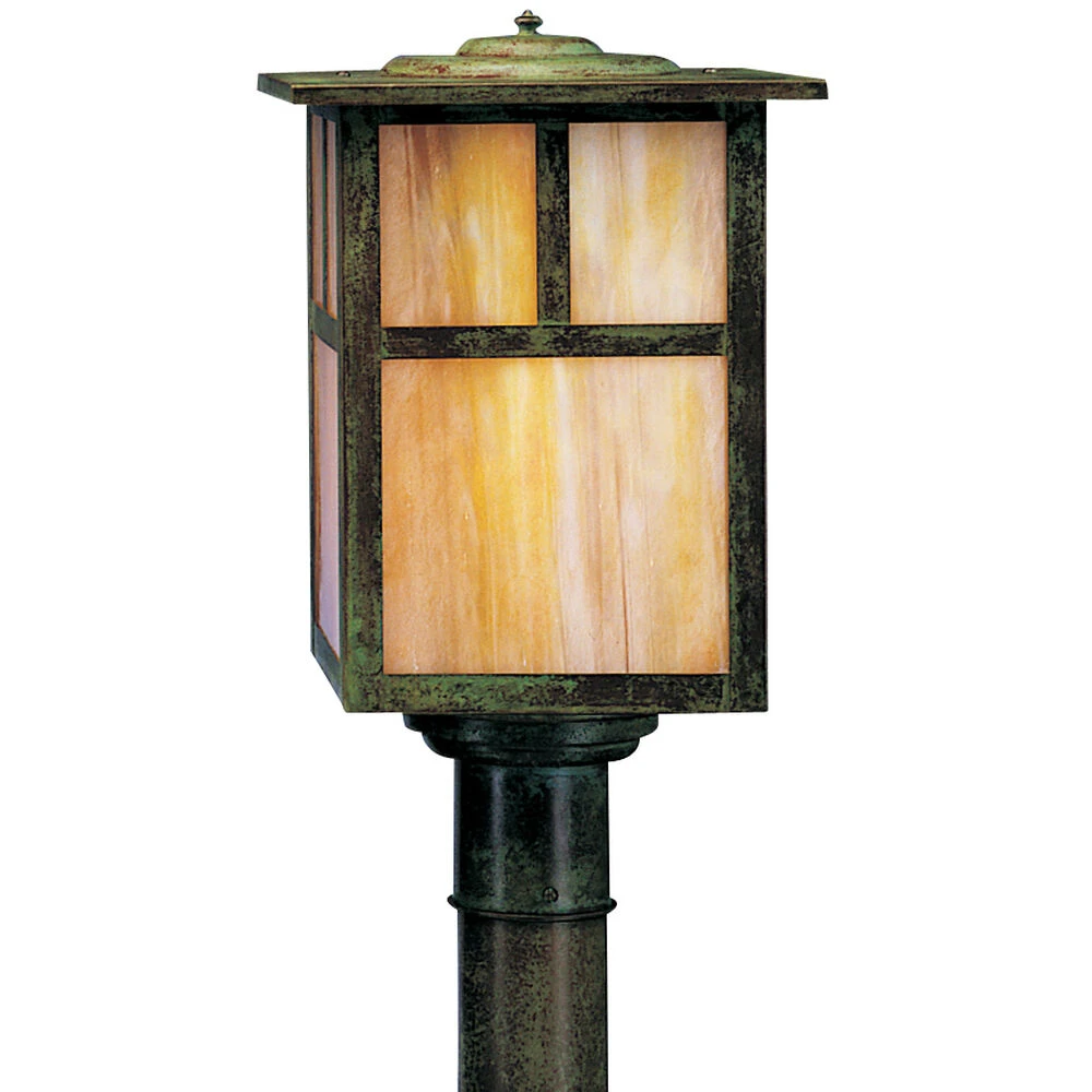 Mission 1 Light 10.00 Inch Post Light & Accessory