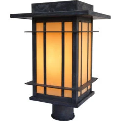 Oak Park 1 Light 10.50 Inch Post Light & Accessory