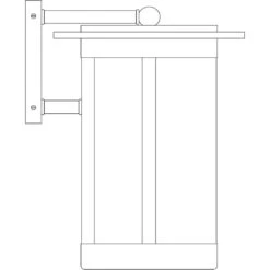 Santorini 1 Light 9.00 Inch Outdoor Wall Light