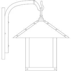 Timber Ridge 1 Light 12 Inch Bronze Wall Mount Wall Light In Tan