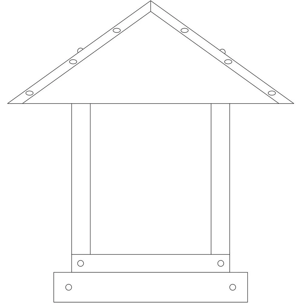 Timber Ridge 1 Light 13 Inch Antique Brass Column Mount In Amber Mica