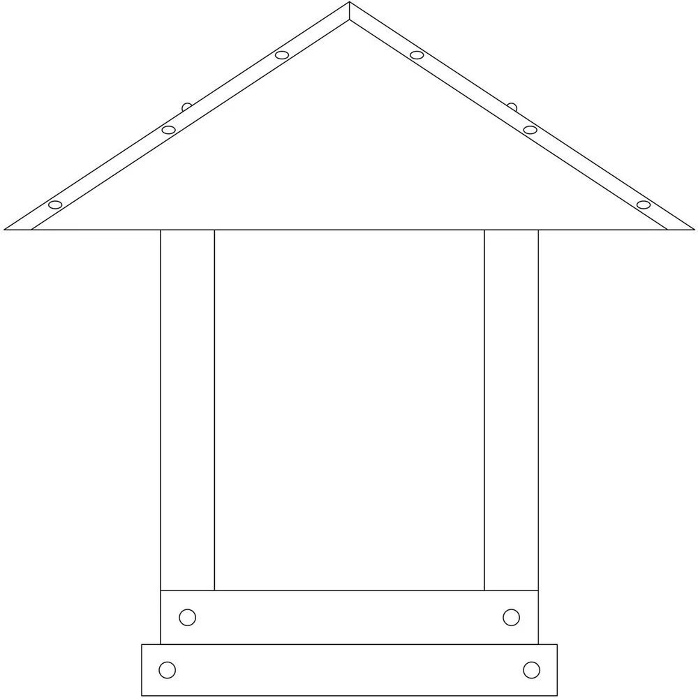 Timber Ridge 1 Light 16 Inch Raw Copper Column Mount In Cream