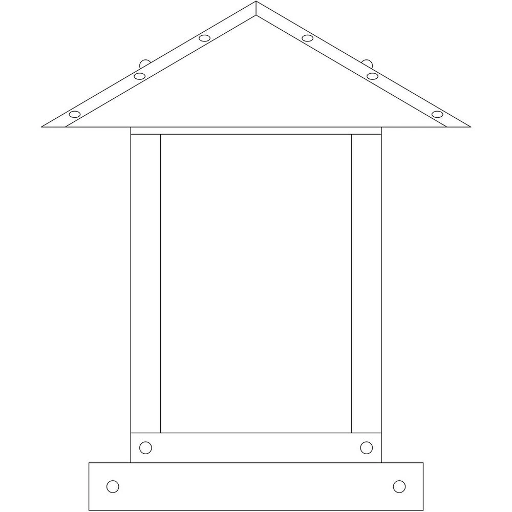 Timber Ridge 1 Light 11 Inch Satin Black Column Mount In Off White