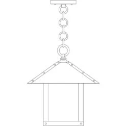 Timber Ridge 1 Light 12 Inch Satin Black Pendant Ceiling Light In Cream