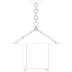 Timber Ridge 1 Light 16 Inch Slate Pendant Ceiling Light In Amber Mica